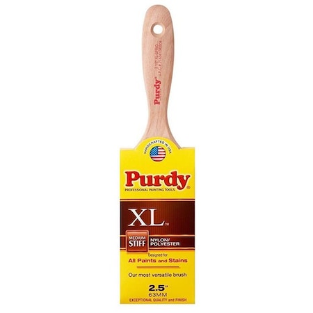 Purdy 2-1/2" Flat Sash Firm, Nylon/Polyester Bristle, Paint Brush, Hardwood Handle 144380325